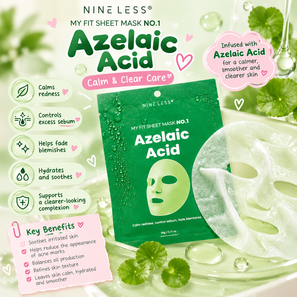 Nineless My Fit No1. Azelaic Sheet Mask
