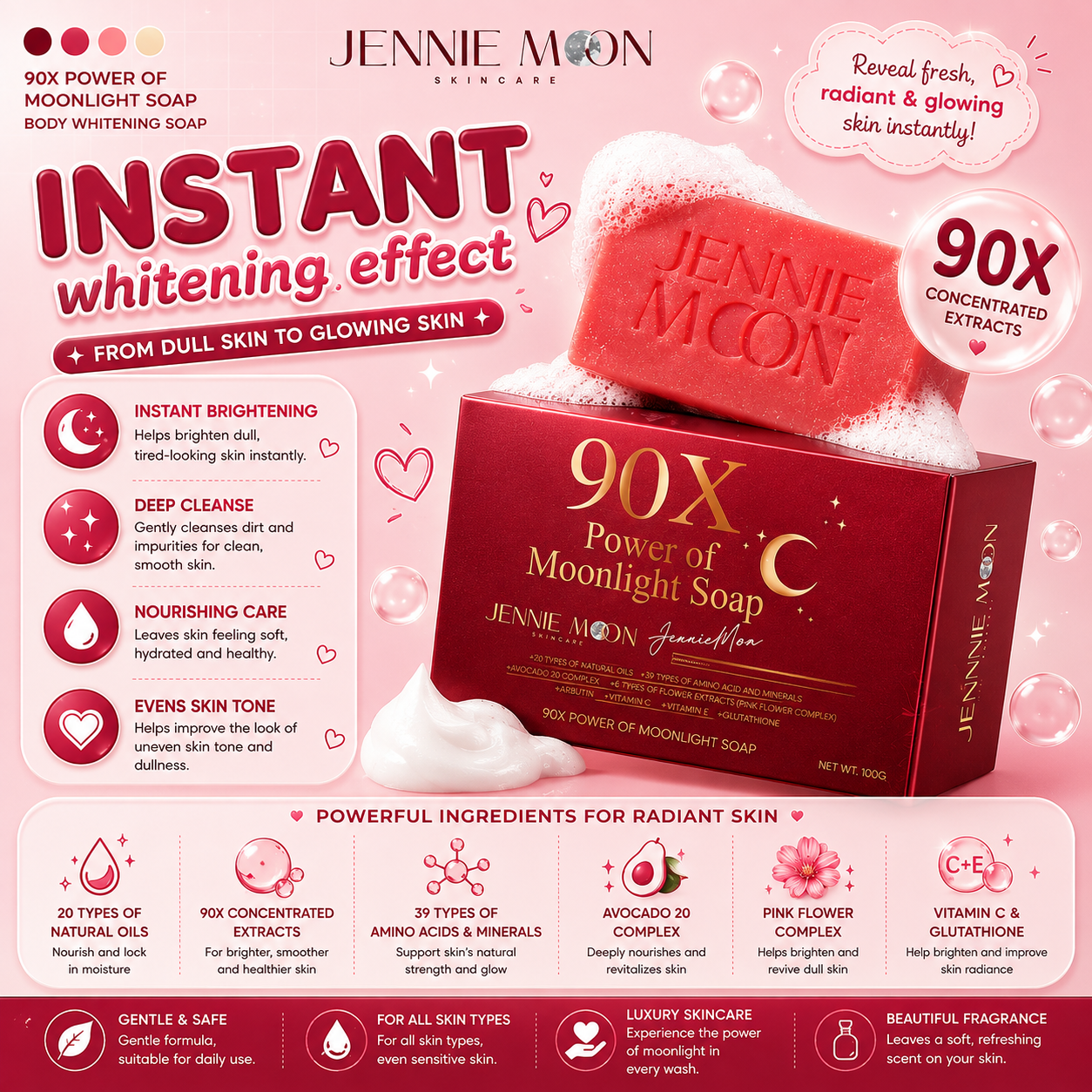 Jennie Moon 90x Power of Moonlight Soap
