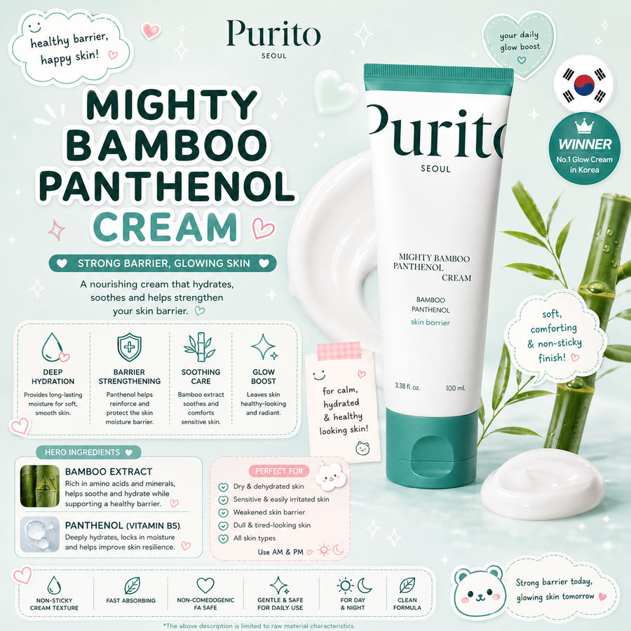 Purito Mighty Bamboo Panthenol Cream