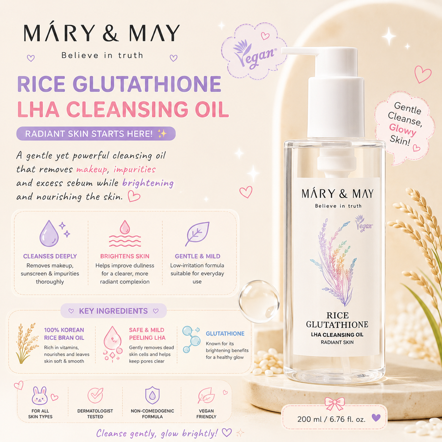 Mary & May Rice Glutathione LHA Cleansing Oil