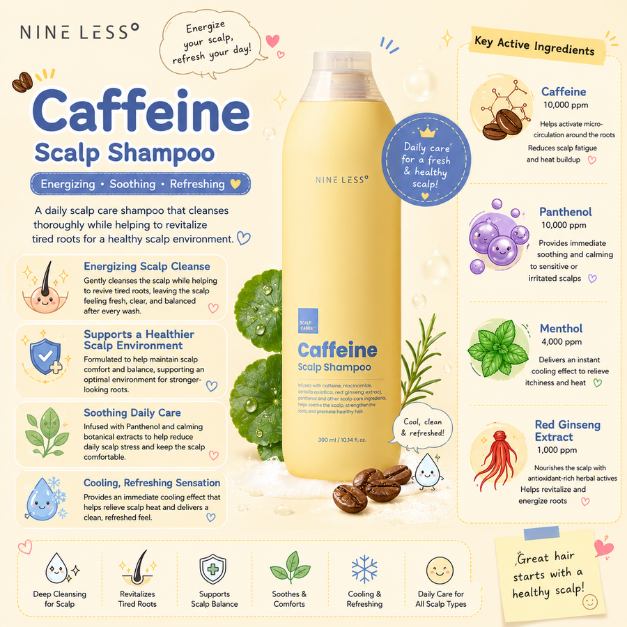 Nineless Caffeine Scalp Shampoo