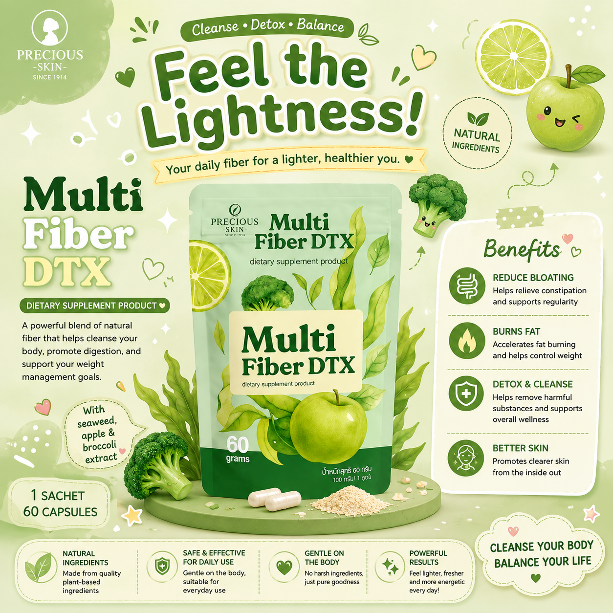 Precious Skin Multi Fiber DTX