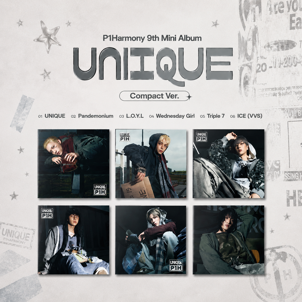 P1Harmony - Unique - Compact (Random Vers.)