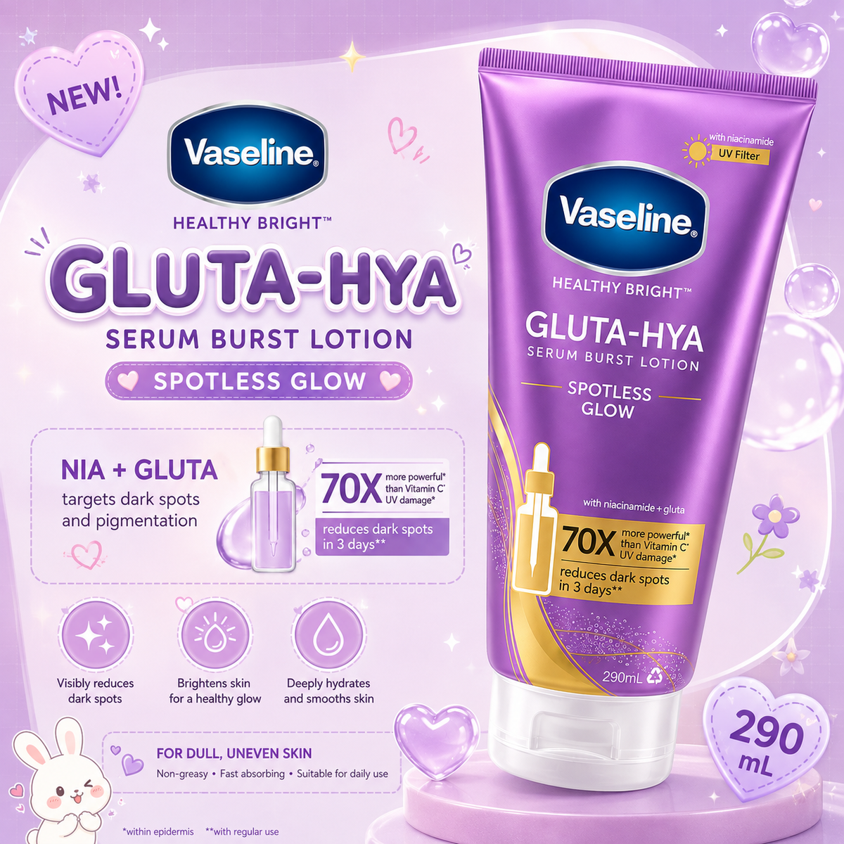 VASELINE Gluta-Hya Serum Spotless Glow