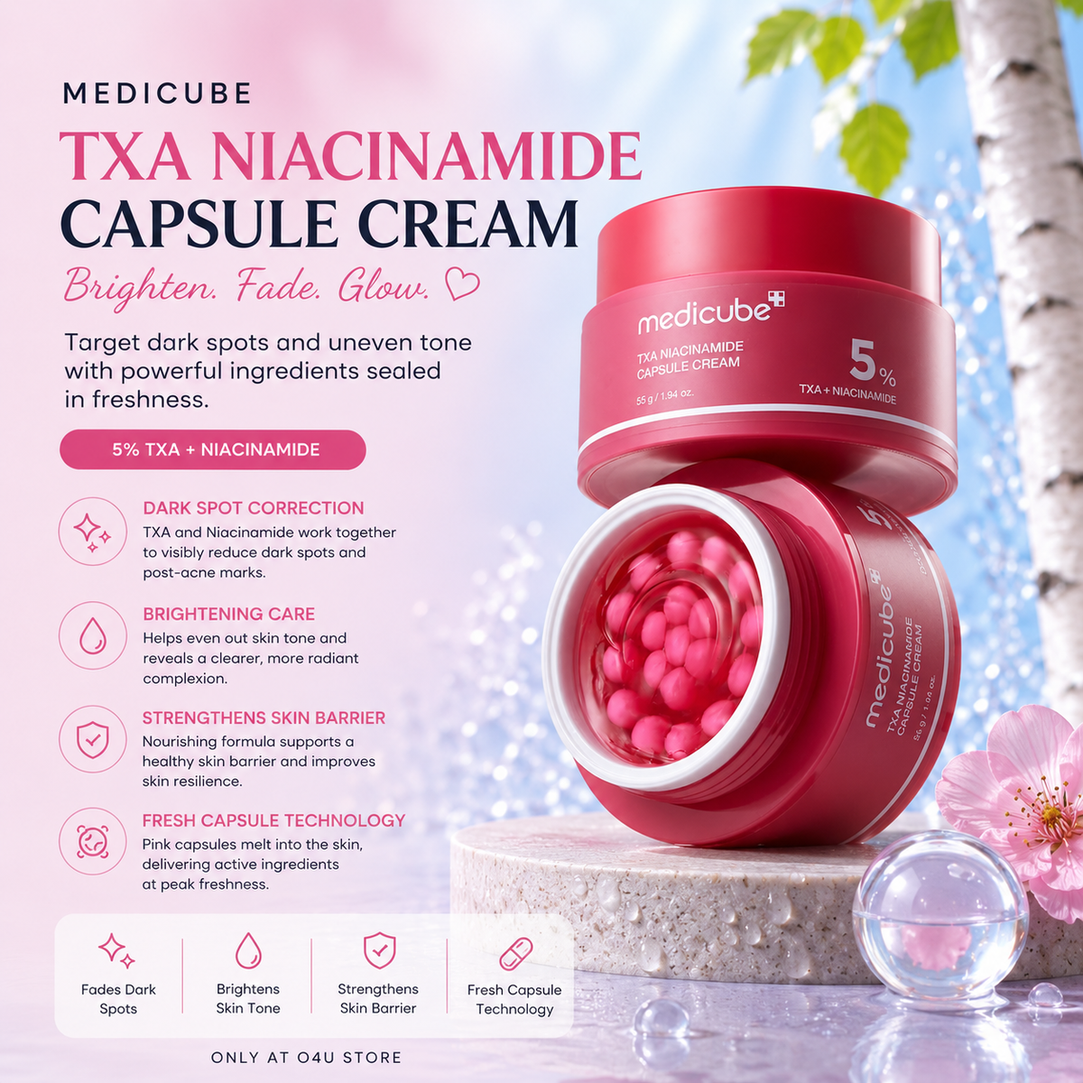 Medicube TXA Niacinamide Capsule Cream 55g