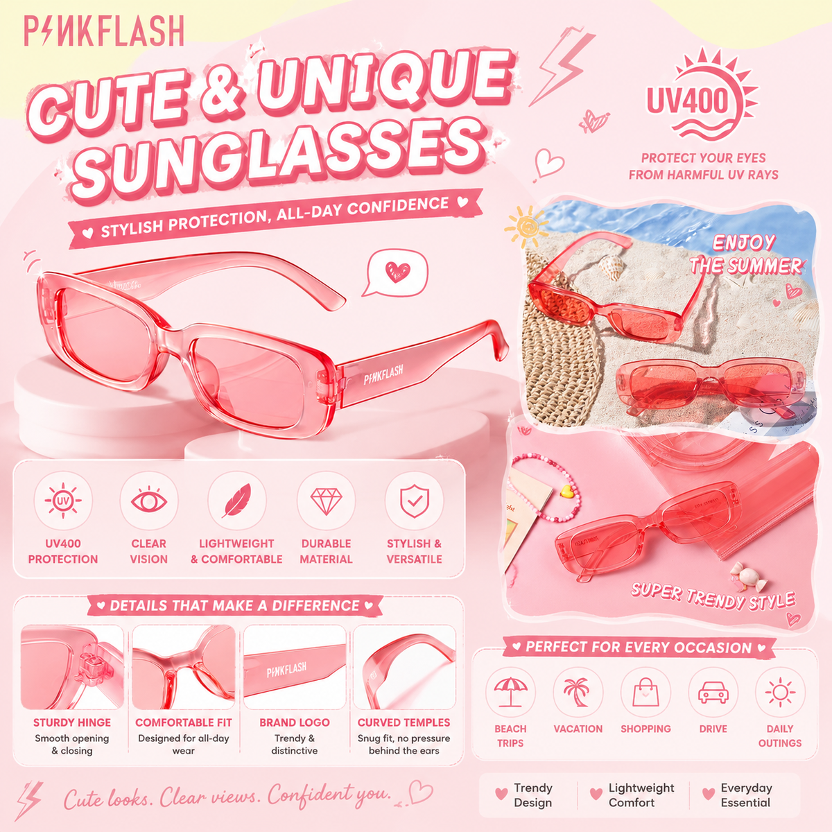 Pinkflash UV400 Sunglasses
