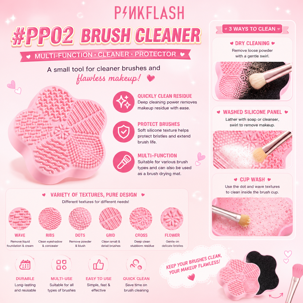 Pinkflash Make Up Brush Cleaner