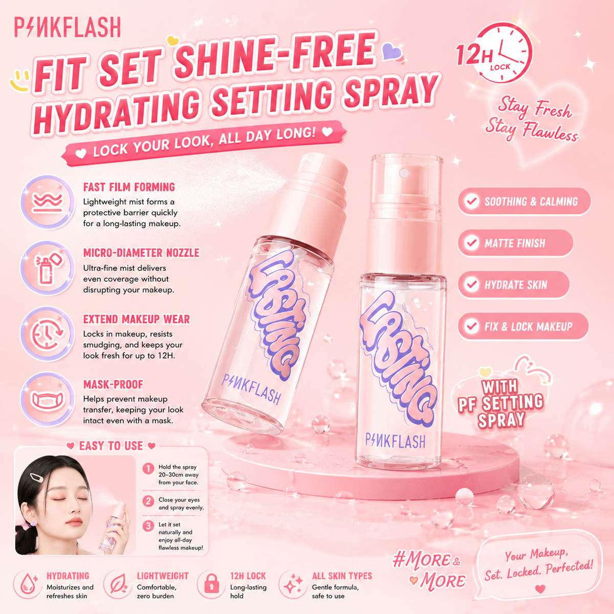 Pinkflash Makeup Setting Spray