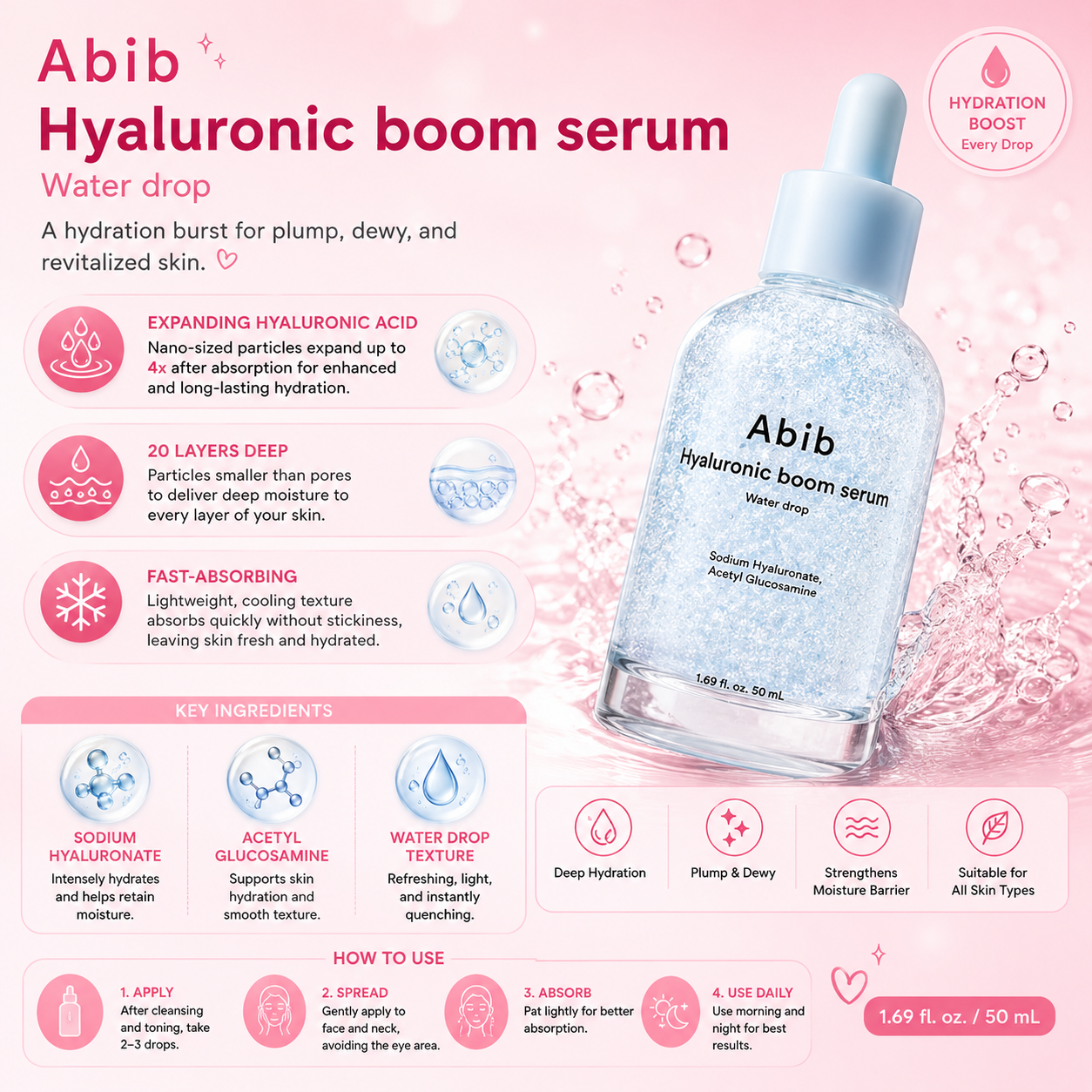 Abib Hyaluronic Acid BOOM Serum