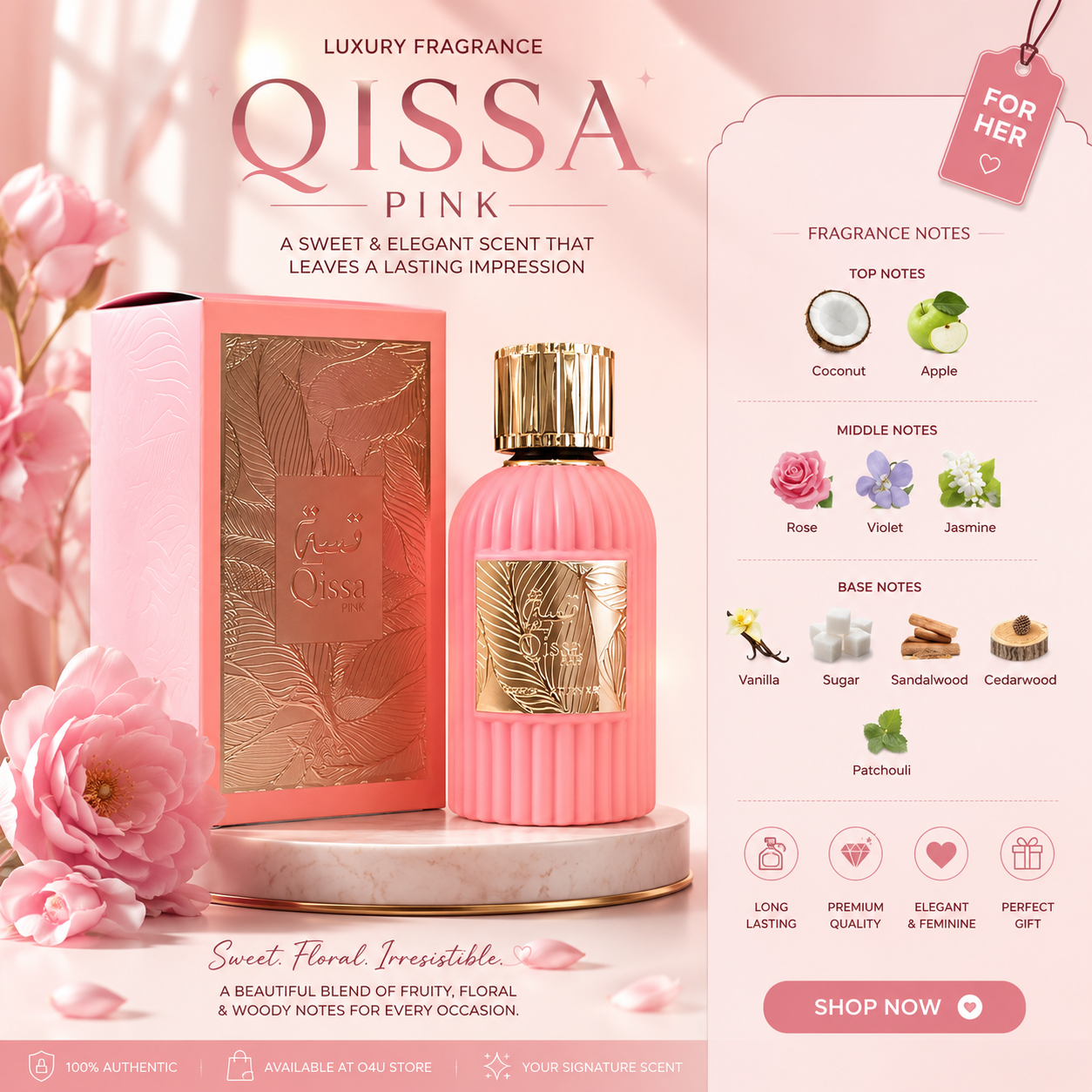 Paris Corner – Qissa Pink – Eau de Parfum 100ml