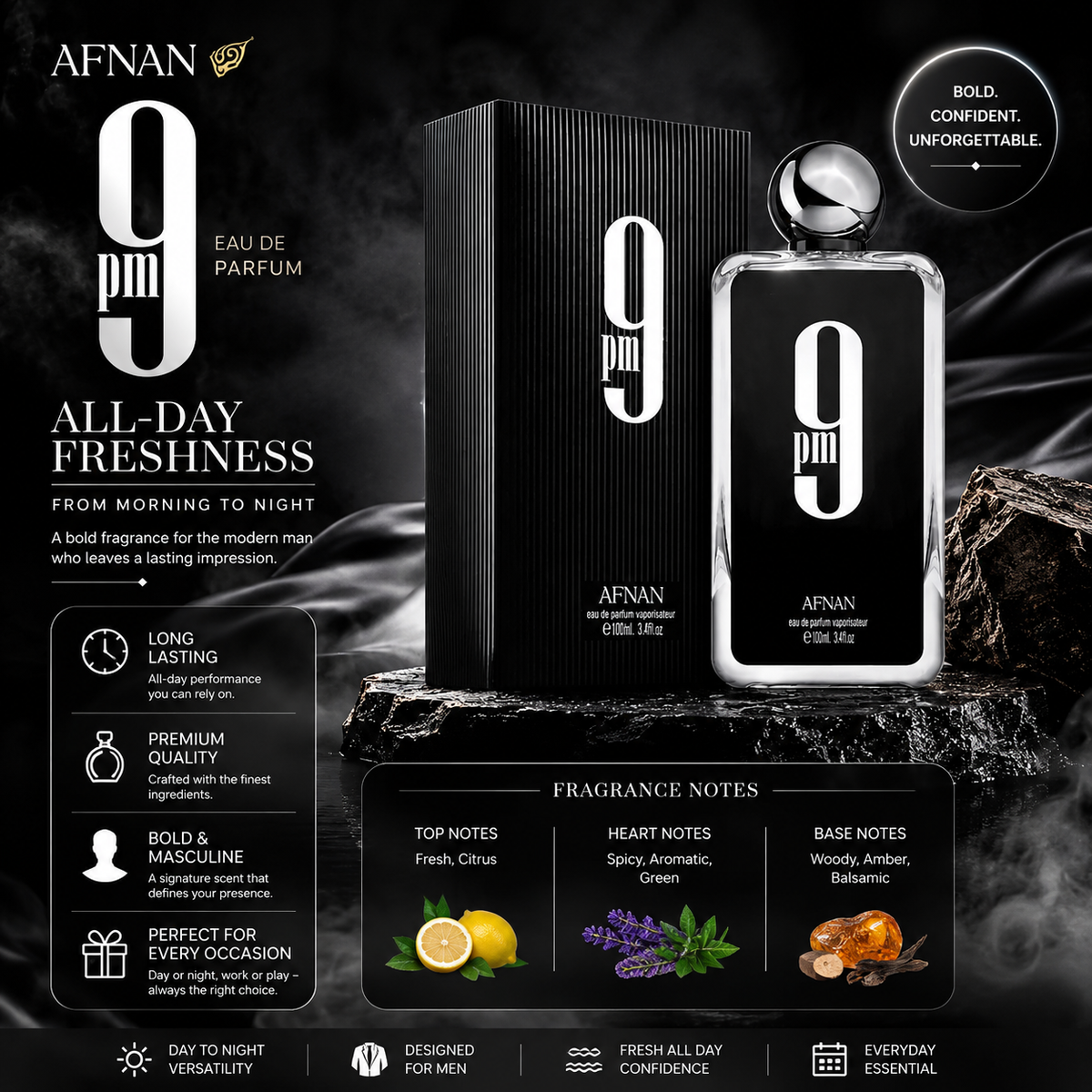 Afnan 9PM – Eau de Parfum 100ml