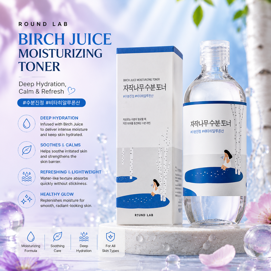 Round Lab Birch Moisturising Toner 300ml