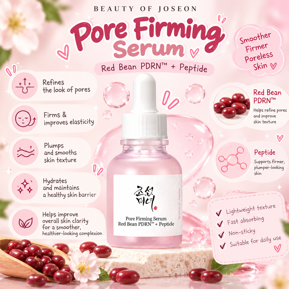 Beauty Of Joseon Pore Firming Red Bean PDRN Serum