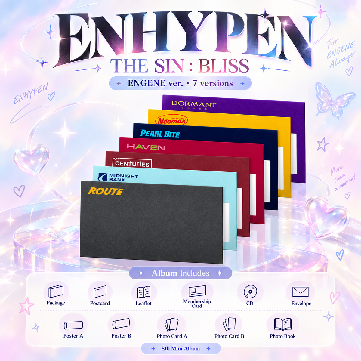ENHYPEN 8th mini album [THE SIN : BLISS] ENGENE Random ver.