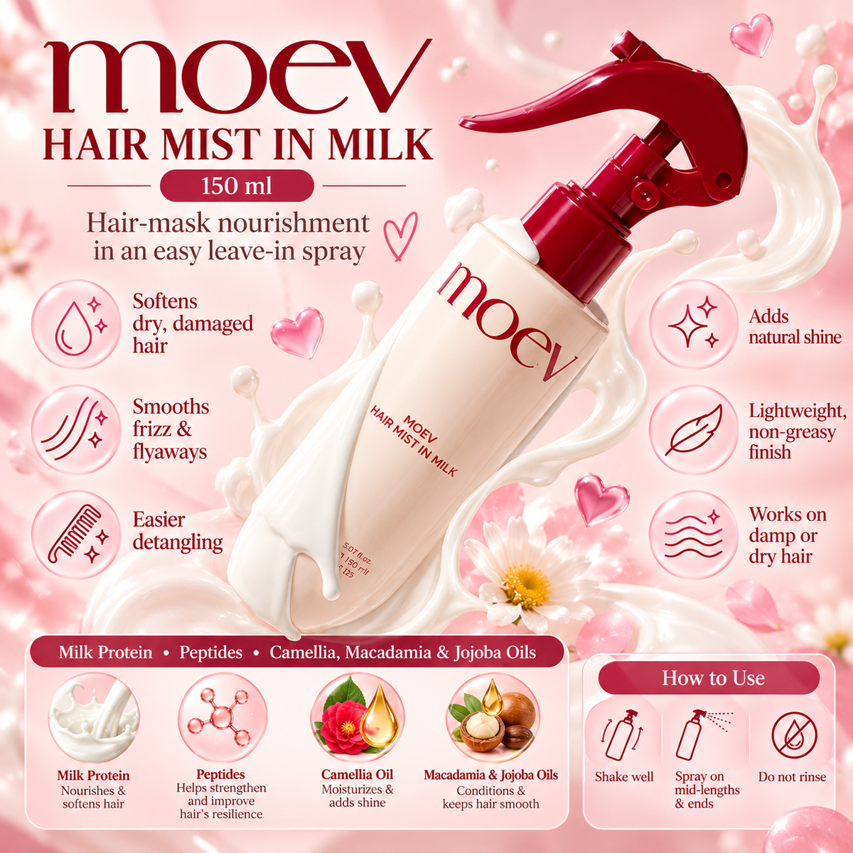 Moev Hair Mist In Milk
