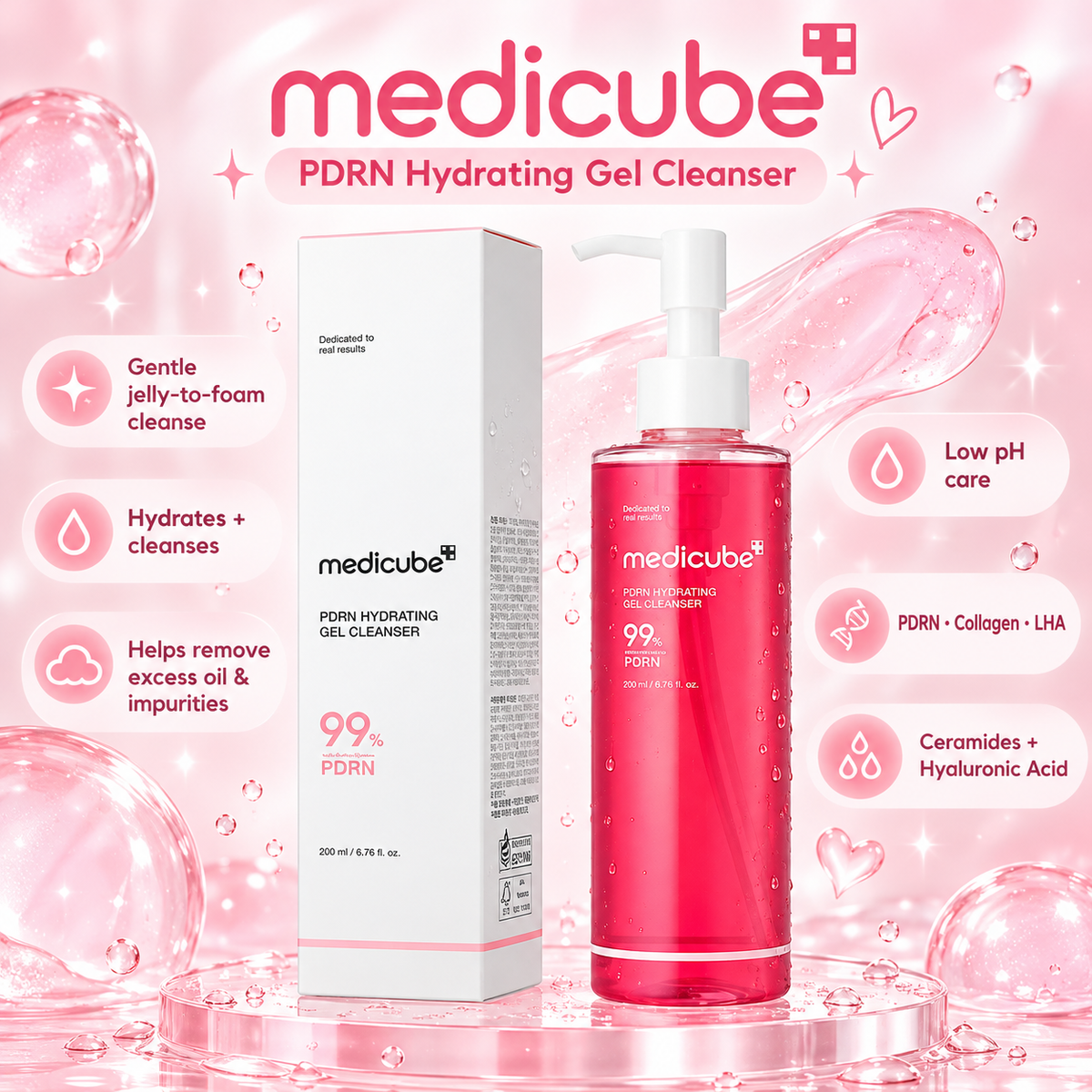 Medicube PDRN Hydrating Gel Cleanser