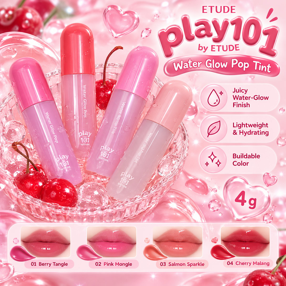 Etude Play 101 Water Glow Pop Tint