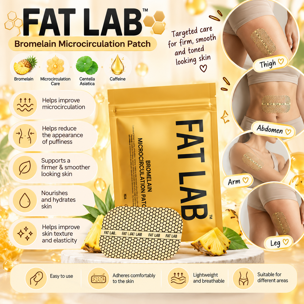 FATLAB Bromelain Microcirculation Patch (8ea)