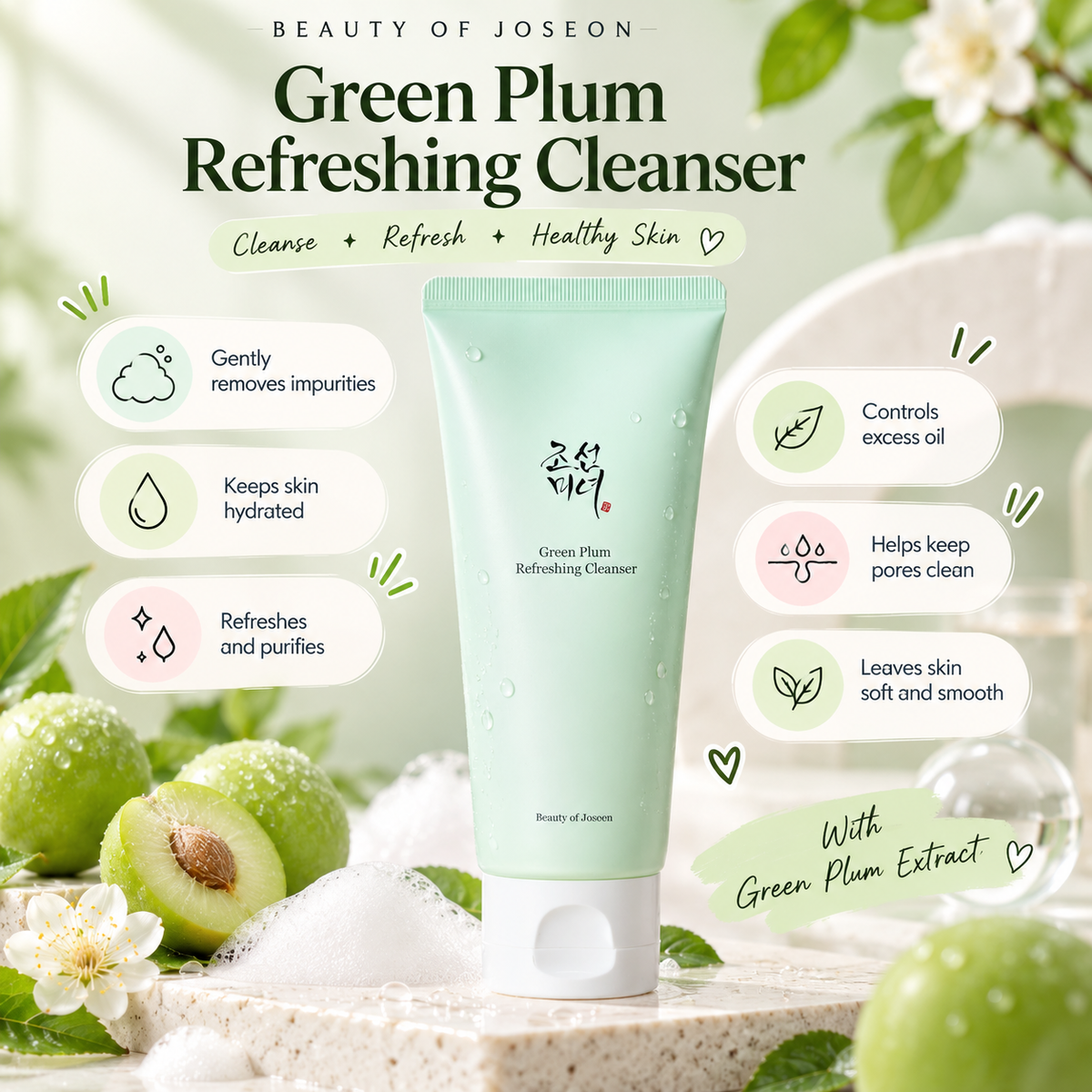 Beauty Of Joseon Green Plum Refreshing Cleanser