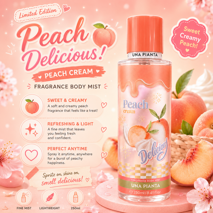 Peach Cream Delicious Fragrance Body Mist