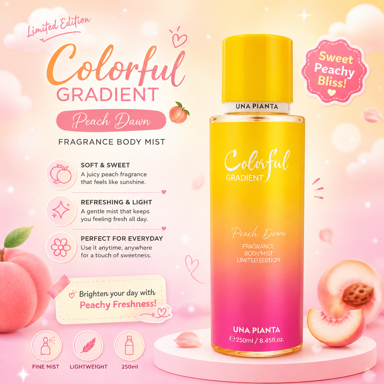 Peach Dawn Body Fragrance Body Mist
