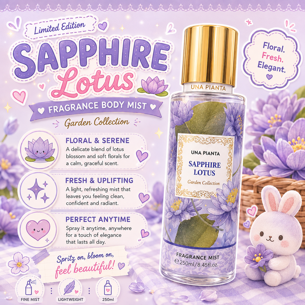 Sapphire Lotus - Garden Collection Body Mist