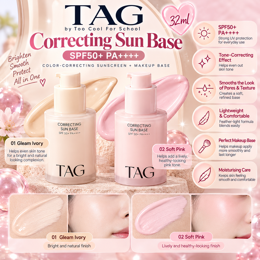 Too Cool For School TAG Correcting Sun Base SPF50+ PA++++