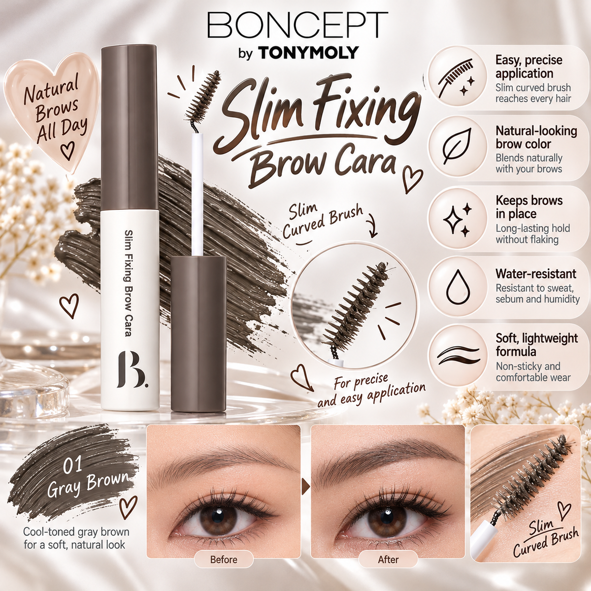 Tonymoly X Boncept Slim Fixing Browcara