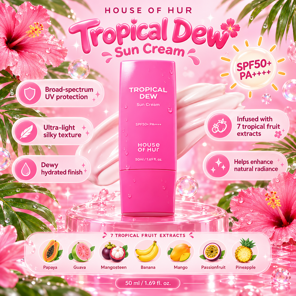 House Of Hur Tropical Dew Sun Cream